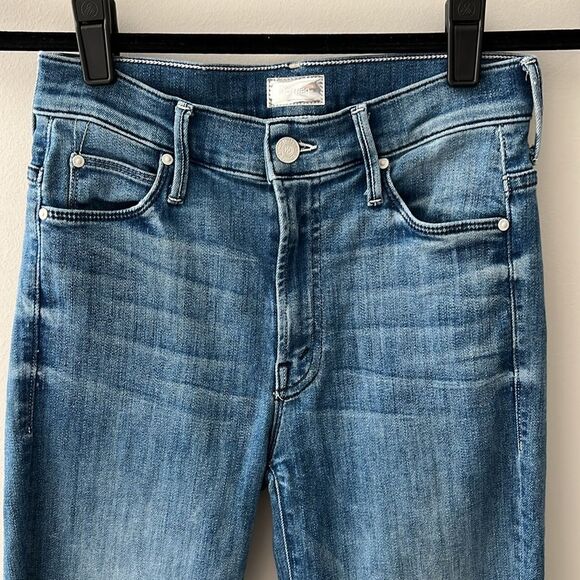 Mother Denim Stunner Zip Ankle Step Fray Jeans Size 24 EUC - Picture 2 of 9